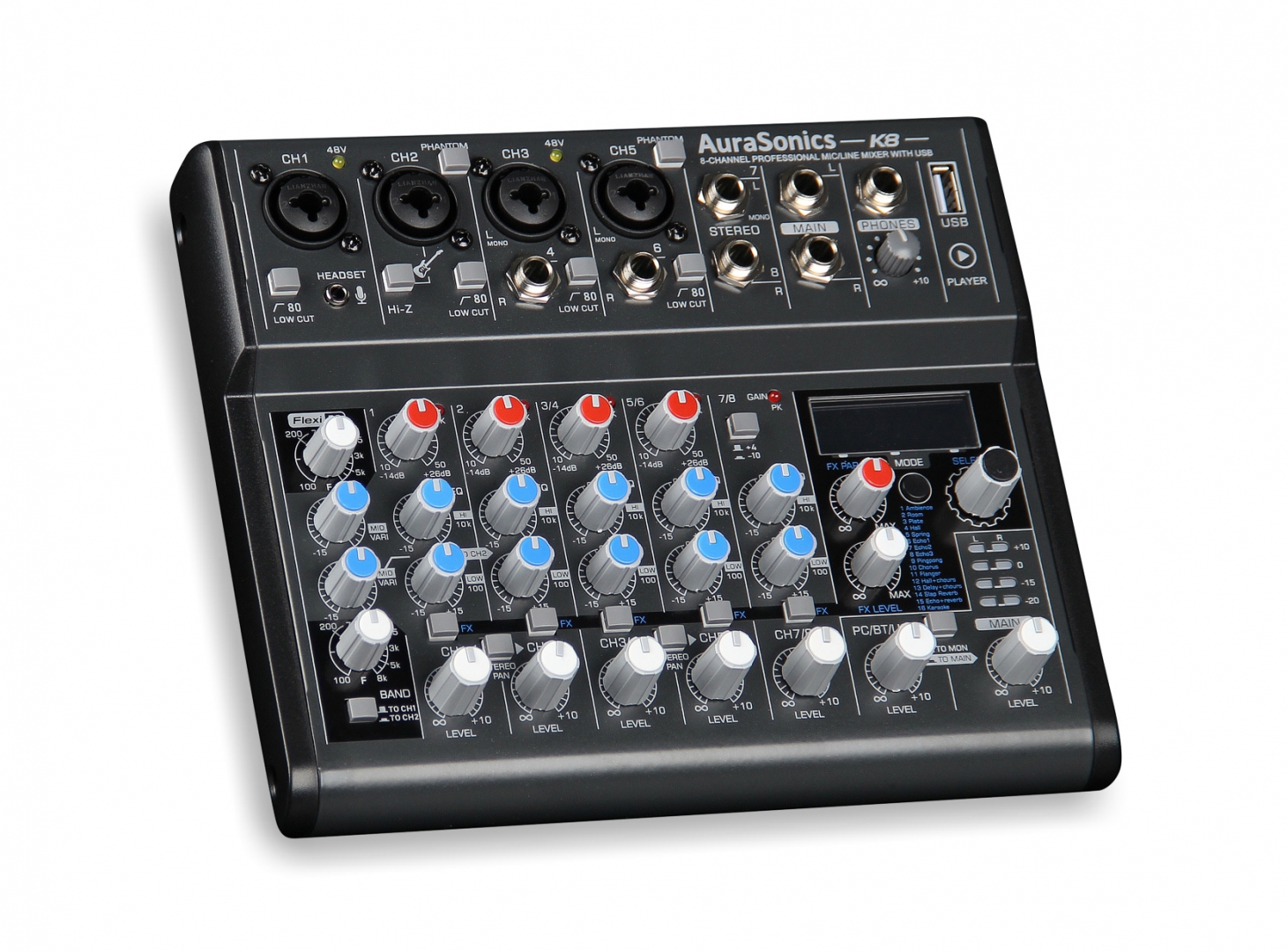 AuraSonics K8 компактный микшерный пульт в Котельниках