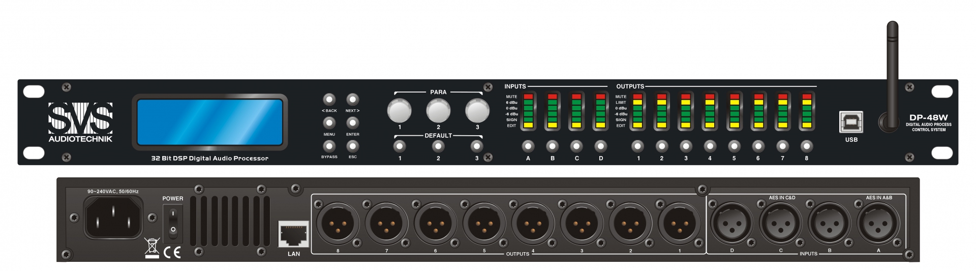 SVS Audiotechnik DP-48W Цифровой процессор: 4 входа 8 выходов в Котельниках